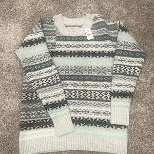 Loft Sweater XS Winter Cozy Crew NWT